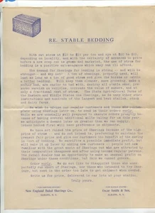 Vintage Illustrated Letterhead NEW ENGLAND BALED SHAVINGS Albany NY - Imagen 1 de 1