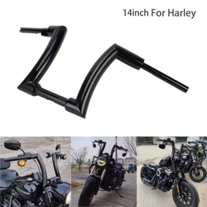 14" Rise Handlebar Drag 2" Ape Hanger Bar Fit For Harley Sportster XL Dyna FXST - Picture 1 of 12