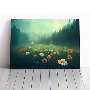 Flower Field Vol.1 Canvas Wall Art Print Framed Picture Home Decor Living Room - Picture 1 of 5