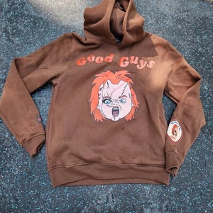 Chucky Good Guys I'm Brown Hoodie Mens Medium HORROR Haloween - Picture 1 of 5