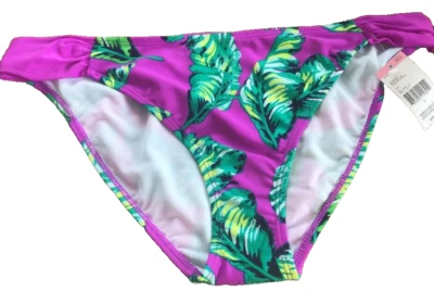Bikini Bongo Mujer Pestaña Lateral Parte Inferior Estampado Palma Talla L Púrpura-Nuevo-ENVÍO 24 HORAS Foto 1 de 4