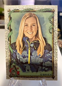 Nina O'Brien 2023 Topps Allen & Ginter Foil Filigree SP Skiing