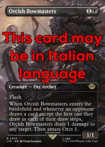 MTG ORCISH BOWMASTERS 433 FOIL EXC - ORCHI MAESTRI ARCIERI - LTR X IT - MAGIC - Imagen 1 de 1