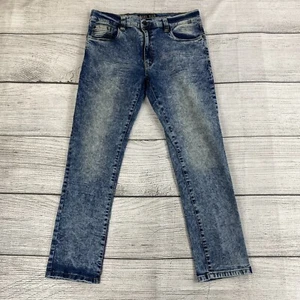 Marc Ecko Cut & Sew Herren Größe 34 x 30 Stone Washed Denim Jeanshose - Stretch - Bild 1 von 12