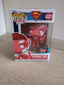 FUNKO POP! SUPERMAN (RED) #437 DC SUPER HEROES 2022 FALL CONVENTION EXCLUSIVE - Bild 1 von 5