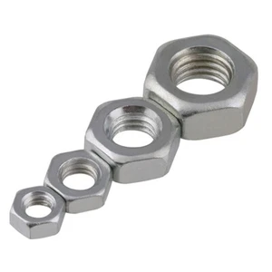 1/2" 1/4" 1/8" 3/16" 5/16" 5/32" Sechskantmuttern verzinkt BSW Muttern / Hex Nut - Picture 1 of 6