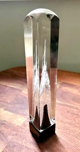 RAR Andrzej KUCHARSKI Kunst Glas Obelisk Skulptur signiert datiert 1988 - Bild 1 von 12