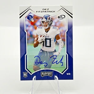 Dez Fitzpatrick 2021 Panini Playoff #230 4th Down Rookie Auto 01/10 Titans - Picture 1 of 2