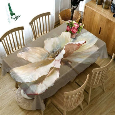 SWEET HOME Twinkling Lily 3D Tablecloth Table cover Cloth Rectangle Wedding Party Banquet