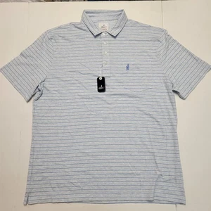 $ 89 neu JOHNNIE-O Matthis gestreiftes Poloshirt für Herren 2XL XX-LARGE blau Baumwolle Modal - Bild 1 von 6