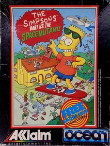 COMMODORE 64/128 -- THE SIMPSONS: BART VS. THE SPACE MUTANTS (OCEAN) - Picture 1 of 10