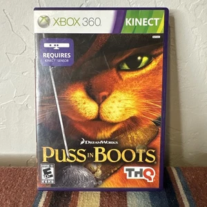 Shrek Puss in Boots (Microsoft Xbox 360, 2011) Completo En Caja ~ Probado y Funcionando - Imagen 1 de 10