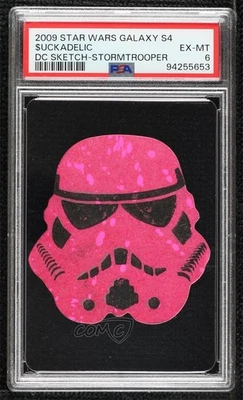 2009 Star Wars Galaxy Series 4 Shaped 1/1 $uckadelic PSA 6 Auto Sketch i1f - Image 1 of 3