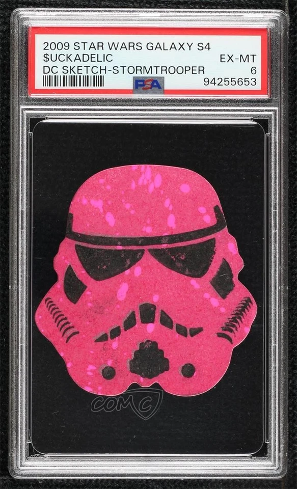 2009 Star Wars Galaxy Series 4 Shaped 1/1 $uckadelic PSA 6 Auto Sketch i1f - Image 1 of 3