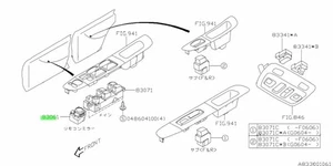 Interruptor-control remoto, espejo retrovisor para: Subaru Impreza GDA GDB WRX STI 01-07 - Imagen 1 de 1