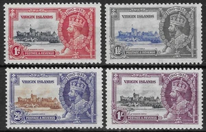 BRITISH VIRGIN ISLANDS 1935 SILVER JUBILEE SET (4) MNH. SG. 103 - 106. (D937) - Picture 1 of 2