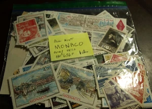 1,2 UNZEN MONACO BRIEFMARKEN POSTFRISCH MEIST KOMPLETTE SÄTZE KATZENWERT $636,00+ - Bild 1 von 2