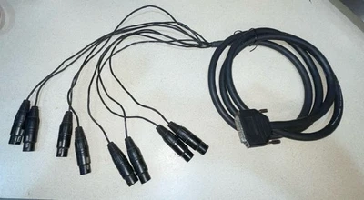 7’ Mogami 2932 DB25 To XLR FEMALE Snake With Tascam Pinout - Image 1 of 2
