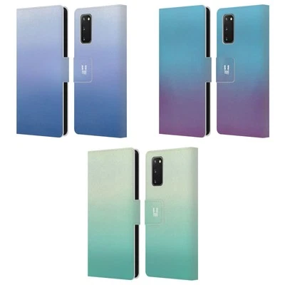 HEAD CASE DESIGNS OMBRE LEATHER BOOK WALLET CASE COVER FOR SAMSUNG PHONES 2 - Image 1 of 4