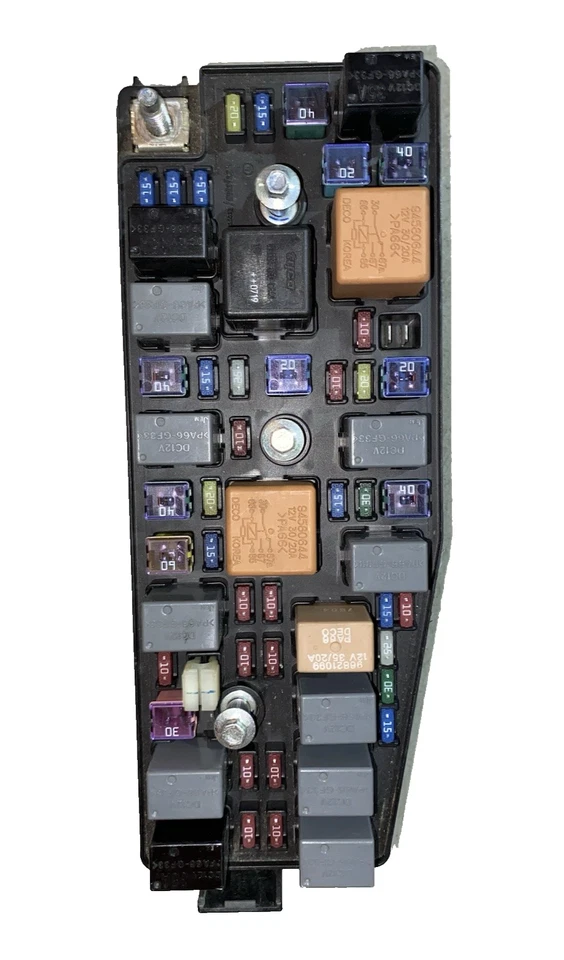 08 09 Saturn Vue 3,5 L, caja de conexiones de bloque de fusibles, módulo debajo del capó OEM 2008 2009 Foto 1 de 3