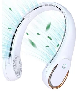 Kidee Portable Neck Fan, Portable Rechargeable, Super Quiet, 3 Speeds, Bladeless - Picture 1 of 3