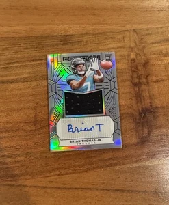 Brian Thomas Jr. 2024 Panini Obsidian Silver /75 Patch RPA Auto Rookie RC NRMT+ - Picture 1 of 2