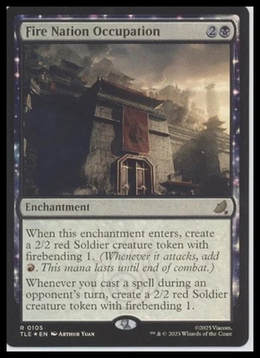 Fire Nation Occupation Foil Avatar TCG | Airbender MTG UB | NM/M - Image 1 of 2