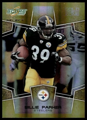 2008 Score Select #249 Willie Parker Gold Zone #/50 - Image 1 of 2