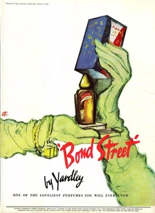 Original 1959 Werbung für YARDLEY Bond Street Parfum Vintage Kosmetik Print Ad - Bild 1 von 2