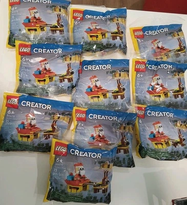 Lego Creator 30670 Santa's Sleigh Ride лот из 10 полиэтиленовых пакетов новый рождественский праздник  - Изображение 1 из 4