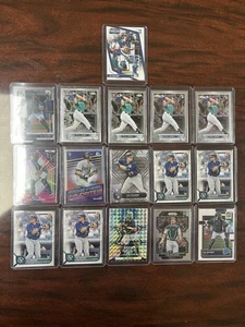 16 Card Lot 2022 Cal Raleigh RC Topps Chrome Bowman Chrome Panini Gold Label - Picture 1 of 9