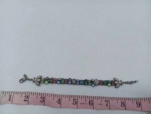 Mary DeMarco Bee Crystal Rhinestone Tennis Bracelet Bold Multi Color 7-8.5” - Picture 1 of 10