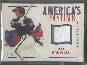 JEFF BAGWELL ASTROS GAME USED JERSEY PATCH 2022 PANINI AMERICA'S PASTIME 9/25 - Picture 1 of 5