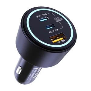 205W USB C Car Charger, 3-Ports PD3.1/PPS/QC3.0 Fast Charging Type C Cigarett... - Picture 1 of 9