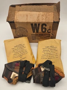 Pair Vtg 1952 USAF Folding Goggles w/Original Packaging & Box NOS - Picture 1 of 15