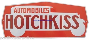 Plaque HOTCHKISS en METAL tole automobile voiture logo cadre idée cadeau NEUF - Imagen 1 de 1