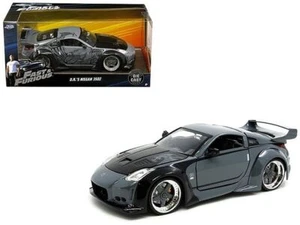 D.K.'s Nissan 350Z Gray and Black with Graphics "Fast & Furious" Movie 1/24 Diec - Picture 1 of 1