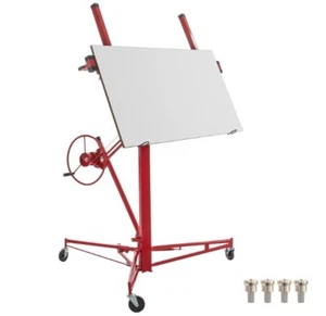 VEVOR Drywall Rolling Lifter Panel Hoist Jack Lifter 16 Ft w/ Lockable Wheels - Picture 1 of 2