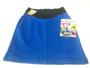 Vintage New Old Stock Blue And Black Skirt -Jordache Juniors Stretch-Skirt 7\8 - Picture 1 of 4