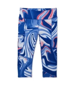 Leggings Athletic Works Niñas Talla XXL (18) Azul Estampado Mármol Núcleo Nuevos Con Etiqueta - Imagen 1 de 6