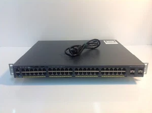 Conmutador Gigabit PoE+ 48 puertos Cisco 2960 serie X WS-C2960X-48LPS-L PROBADO - Imagen 1 de 7