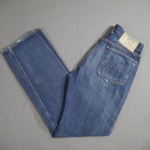 Polo Ralph Lauren Mens 32x34 in Straight 15941 Dark Wash Blue Cotton Denim Jeans - Picture 1 of 18