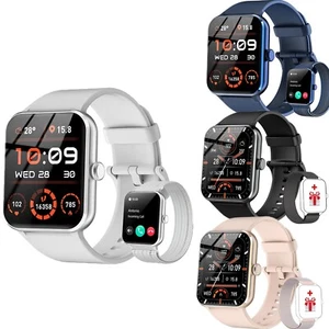 Smart Watch 1.85" for Men Women Bluetooth Calls Blood Pressure Fitness Tracker - Picture 1 of 63