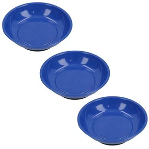 Bandeja de piezas magnéticas de 3 x 4" soporte de almacenamiento de platos tuercas redondas circulares pernos fijaciones - Imagen 1 de 5
