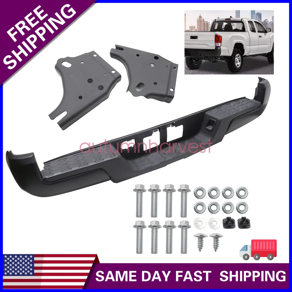 Conjunto completo de parachoques trasero sin orificio de sensor para Toyota Tacoma 2016-2023 Foto 1 de 4