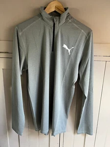 Puma The Line men's quarter 1/4 zip sweatshirt  | Grey | Small | 550925 | New | - Picture 1 of 6