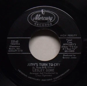 Lesley Gore - Judy's Turn To Cry - 1963 NM Pop 45 - Picture 1 of 2