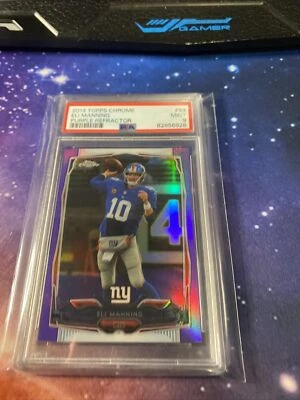2014 Topps Chrome Retail Purple Refractor Eli Manning #93 - Image 1 of 2
