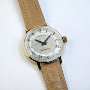 Seltene Vintage PHILLITIME Antima6netic Bauhaus Herren Uhr mit Ruhla UMF 24-32 - Bild 1 von 12
