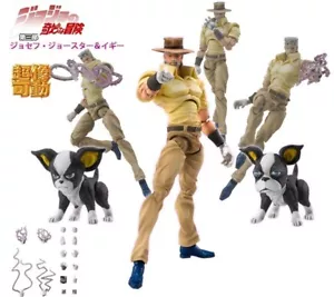 Medicos Super Action Statue JoJo's Bizarre Adventure Joseph Joestar & Iggy - Picture 1 of 7